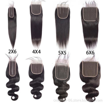 4x4 5x5 6x6 7x7 Swiss Lace Closure 100% Brazilian Human Hair Transparent Lace Closure,HD Lace Closure